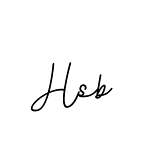 Use a signature maker to create a handwritten signature online. With this signature software, you can design (BallpointsItalic-DORy9) your own signature for name Hsb. Hsb signature style 11 images and pictures png