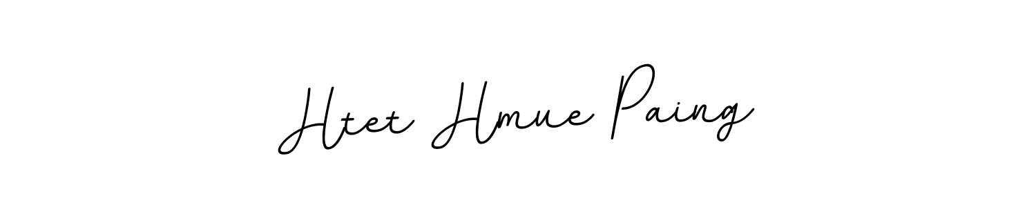 Create a beautiful signature design for name Htet Hmue Paing. With this signature (BallpointsItalic-DORy9) fonts, you can make a handwritten signature for free. Htet Hmue Paing signature style 11 images and pictures png
