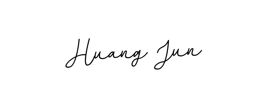 Design your own signature with our free online signature maker. With this signature software, you can create a handwritten (BallpointsItalic-DORy9) signature for name Huang Jun. Huang Jun signature style 11 images and pictures png