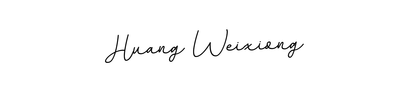 How to make Huang Weixiong name signature. Use BallpointsItalic-DORy9 style for creating short signs online. This is the latest handwritten sign. Huang Weixiong signature style 11 images and pictures png