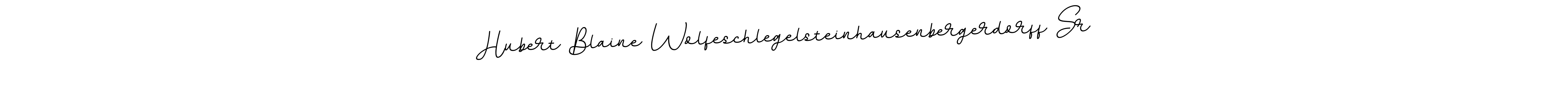 Use a signature maker to create a handwritten signature online. With this signature software, you can design (BallpointsItalic-DORy9) your own signature for name Hubert Blaine Wolfeschlegelsteinhausenbergerdorff Sr. Hubert Blaine Wolfeschlegelsteinhausenbergerdorff Sr signature style 11 images and pictures png