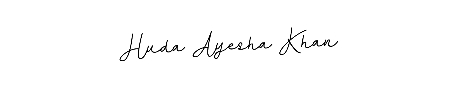 Create a beautiful signature design for name Huda Ayesha Khan. With this signature (BallpointsItalic-DORy9) fonts, you can make a handwritten signature for free. Huda Ayesha Khan signature style 11 images and pictures png