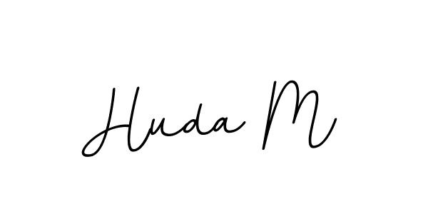 Create a beautiful signature design for name Huda M. With this signature (BallpointsItalic-DORy9) fonts, you can make a handwritten signature for free. Huda M signature style 11 images and pictures png