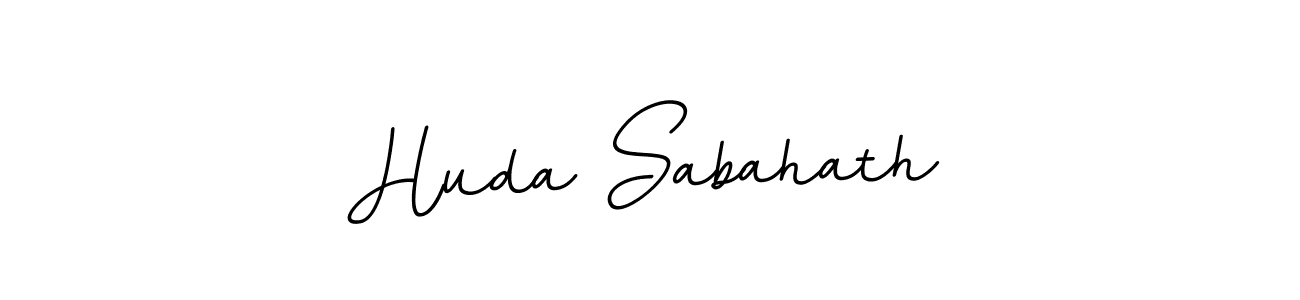 Also You can easily find your signature by using the search form. We will create Huda Sabahath name handwritten signature images for you free of cost using BallpointsItalic-DORy9 sign style. Huda Sabahath signature style 11 images and pictures png