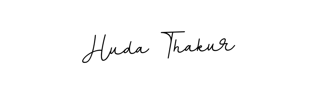 Make a beautiful signature design for name Huda Thakur. With this signature (BallpointsItalic-DORy9) style, you can create a handwritten signature for free. Huda Thakur signature style 11 images and pictures png