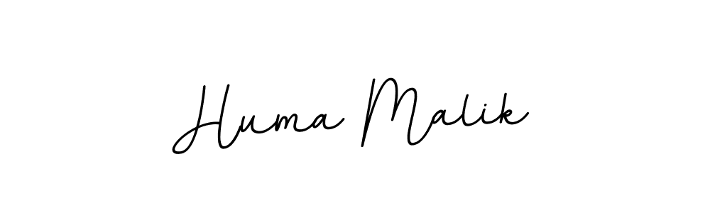 Make a beautiful signature design for name Huma Malik. With this signature (BallpointsItalic-DORy9) style, you can create a handwritten signature for free. Huma Malik signature style 11 images and pictures png