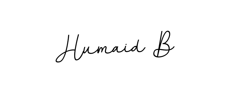 Make a beautiful signature design for name Humaid B. With this signature (BallpointsItalic-DORy9) style, you can create a handwritten signature for free. Humaid B signature style 11 images and pictures png