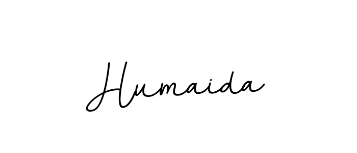 Make a beautiful signature design for name Humaida. With this signature (BallpointsItalic-DORy9) style, you can create a handwritten signature for free. Humaida signature style 11 images and pictures png