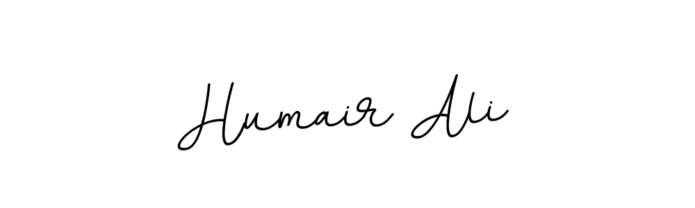 How to make Humair Ali name signature. Use BallpointsItalic-DORy9 style for creating short signs online. This is the latest handwritten sign. Humair Ali signature style 11 images and pictures png