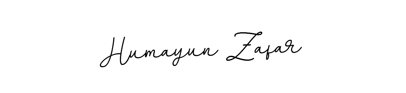 How to make Humayun Zafar name signature. Use BallpointsItalic-DORy9 style for creating short signs online. This is the latest handwritten sign. Humayun Zafar signature style 11 images and pictures png