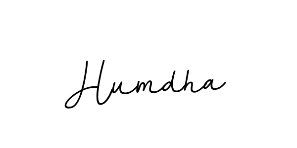 Use a signature maker to create a handwritten signature online. With this signature software, you can design (BallpointsItalic-DORy9) your own signature for name Humdha. Humdha signature style 11 images and pictures png