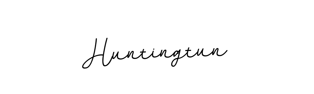 Huntingtun stylish signature style. Best Handwritten Sign (BallpointsItalic-DORy9) for my name. Handwritten Signature Collection Ideas for my name Huntingtun. Huntingtun signature style 11 images and pictures png