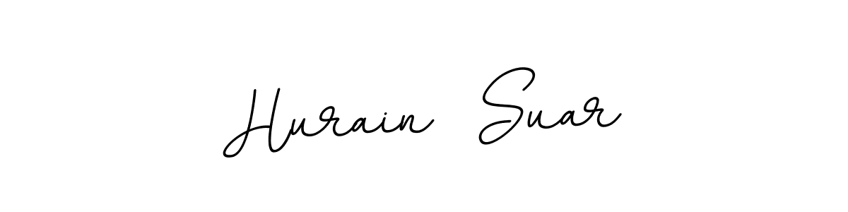 You should practise on your own different ways (BallpointsItalic-DORy9) to write your name (Hurain  Suar) in signature. don't let someone else do it for you. Hurain  Suar signature style 11 images and pictures png