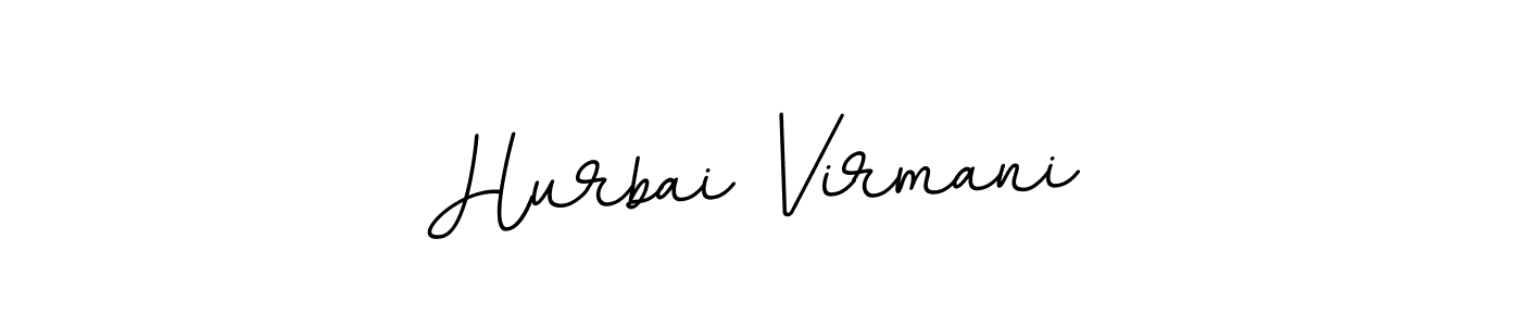 Create a beautiful signature design for name Hurbai Virmani. With this signature (BallpointsItalic-DORy9) fonts, you can make a handwritten signature for free. Hurbai Virmani signature style 11 images and pictures png