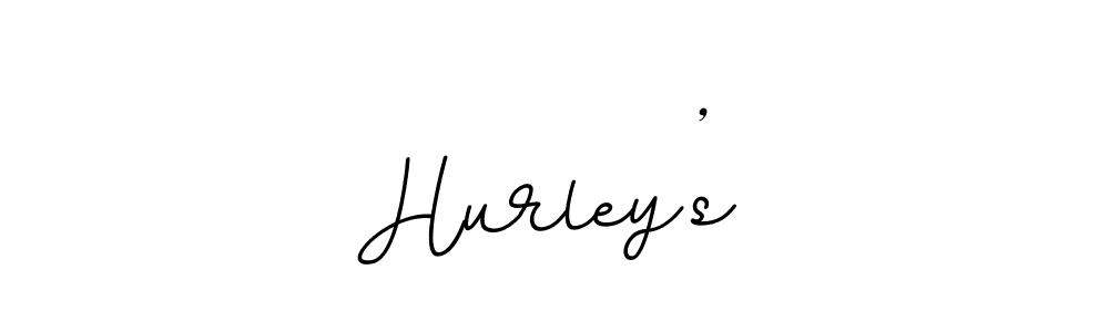 Design your own signature with our free online signature maker. With this signature software, you can create a handwritten (BallpointsItalic-DORy9) signature for name Hurley’s. Hurley’s signature style 11 images and pictures png