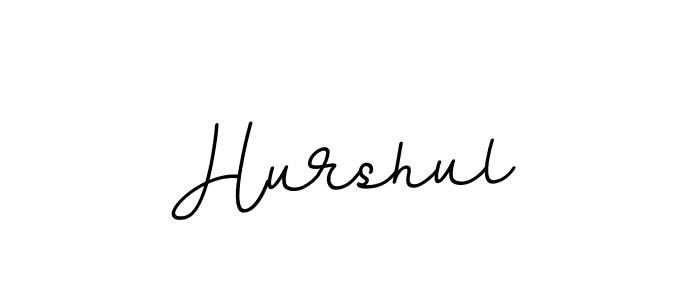 Hurshul stylish signature style. Best Handwritten Sign (BallpointsItalic-DORy9) for my name. Handwritten Signature Collection Ideas for my name Hurshul. Hurshul signature style 11 images and pictures png