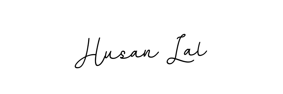 Design your own signature with our free online signature maker. With this signature software, you can create a handwritten (BallpointsItalic-DORy9) signature for name Husan Lal. Husan Lal signature style 11 images and pictures png