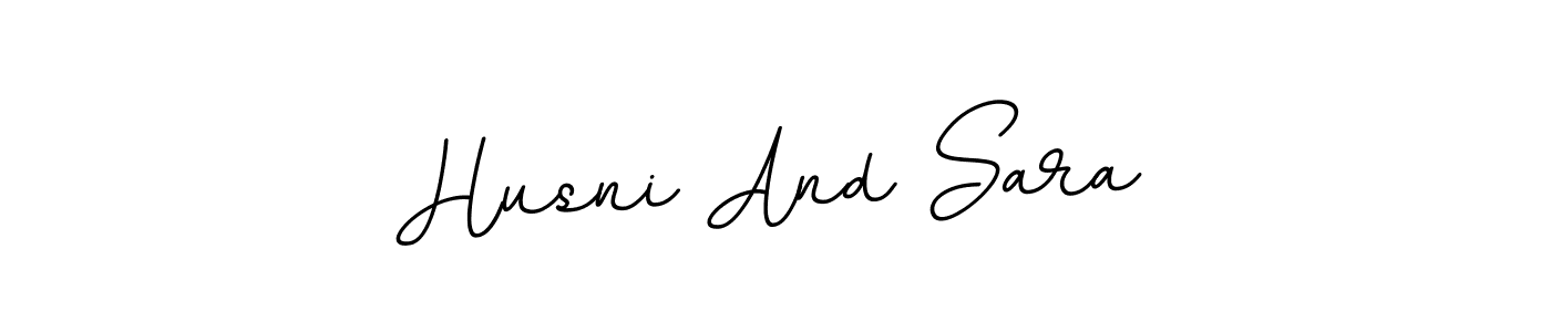 Also You can easily find your signature by using the search form. We will create Husni And Sara name handwritten signature images for you free of cost using BallpointsItalic-DORy9 sign style. Husni And Sara signature style 11 images and pictures png