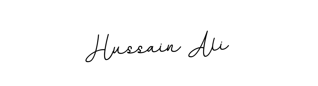 Use a signature maker to create a handwritten signature online. With this signature software, you can design (BallpointsItalic-DORy9) your own signature for name Hussain Ali. Hussain Ali signature style 11 images and pictures png