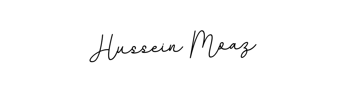 The best way (BallpointsItalic-DORy9) to make a short signature is to pick only two or three words in your name. The name Hussein Moaz include a total of six letters. For converting this name. Hussein Moaz signature style 11 images and pictures png