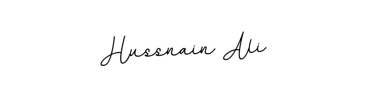 Create a beautiful signature design for name Hussnain Ali. With this signature (BallpointsItalic-DORy9) fonts, you can make a handwritten signature for free. Hussnain Ali signature style 11 images and pictures png