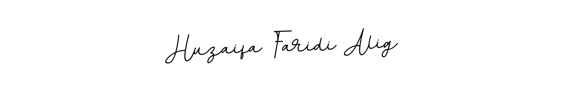 The best way (BallpointsItalic-DORy9) to make a short signature is to pick only two or three words in your name. The name Huzaifa Faridi Alig include a total of six letters. For converting this name. Huzaifa Faridi Alig signature style 11 images and pictures png