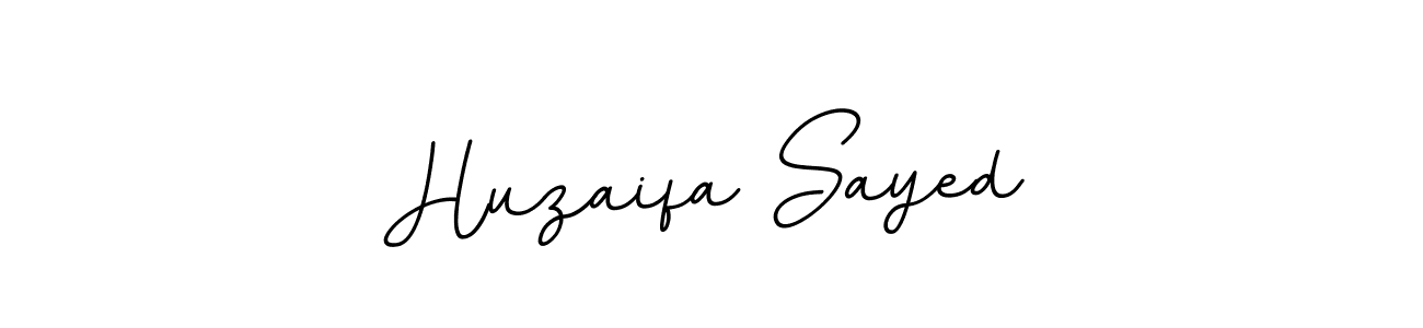 Design your own signature with our free online signature maker. With this signature software, you can create a handwritten (BallpointsItalic-DORy9) signature for name Huzaifa Sayed. Huzaifa Sayed signature style 11 images and pictures png