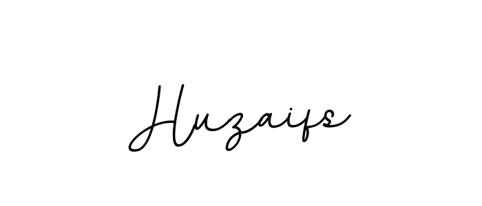 Use a signature maker to create a handwritten signature online. With this signature software, you can design (BallpointsItalic-DORy9) your own signature for name Huzaifs. Huzaifs signature style 11 images and pictures png