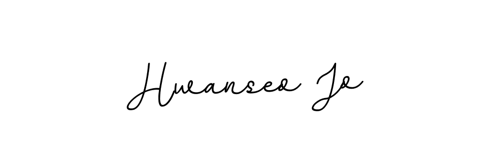 Design your own signature with our free online signature maker. With this signature software, you can create a handwritten (BallpointsItalic-DORy9) signature for name Hwanseo Jo. Hwanseo Jo signature style 11 images and pictures png