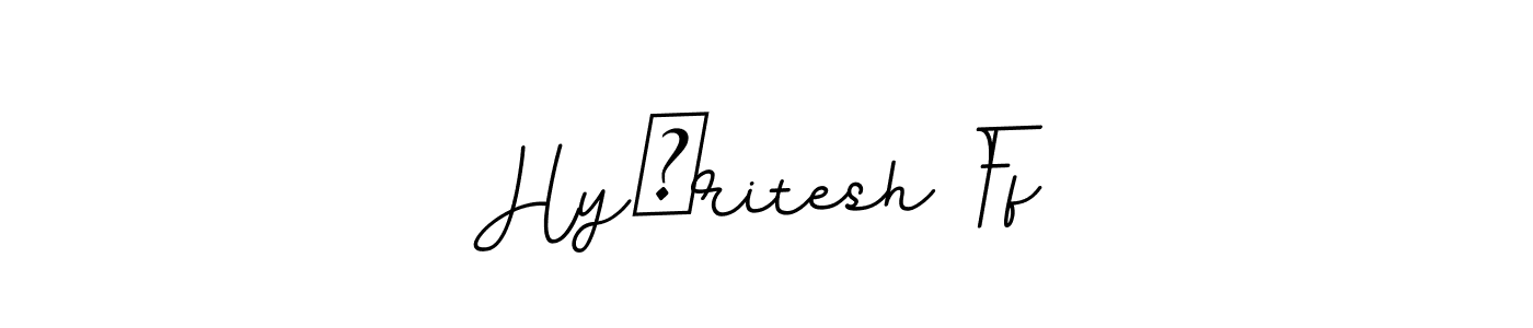 This is the best signature style for the Hy✓ritesh Ff name. Also you like these signature font (BallpointsItalic-DORy9). Mix name signature. Hy✓ritesh Ff signature style 11 images and pictures png