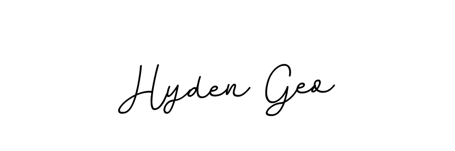 Use a signature maker to create a handwritten signature online. With this signature software, you can design (BallpointsItalic-DORy9) your own signature for name Hyden Geo. Hyden Geo signature style 11 images and pictures png