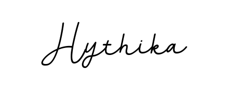 A classic penmanship look for Hythika. The BallpointsItalic-DORy9 font brings timeless elegance and confidence to every signed document. Hythika signature style 11 images and pictures png