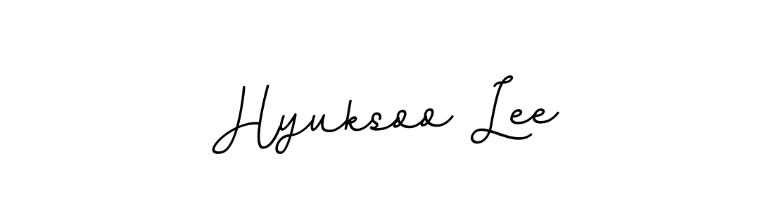 Make a beautiful signature design for name Hyuksoo Lee. With this signature (BallpointsItalic-DORy9) style, you can create a handwritten signature for free. Hyuksoo Lee signature style 11 images and pictures png