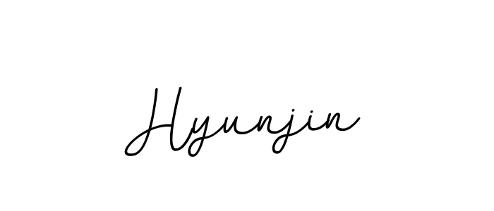 Hyunjin stylish signature style. Best Handwritten Sign (BallpointsItalic-DORy9) for my name. Handwritten Signature Collection Ideas for my name Hyunjin. Hyunjin signature style 11 images and pictures png