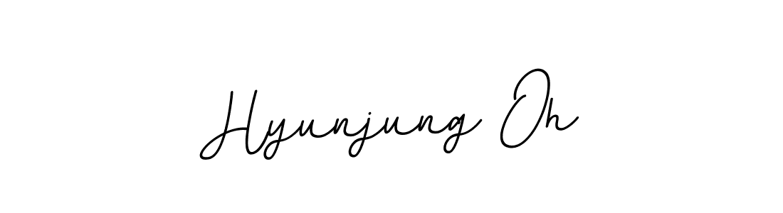 How to make Hyunjung Oh signature? BallpointsItalic-DORy9 is a professional autograph style. Create handwritten signature for Hyunjung Oh name. Hyunjung Oh signature style 11 images and pictures png