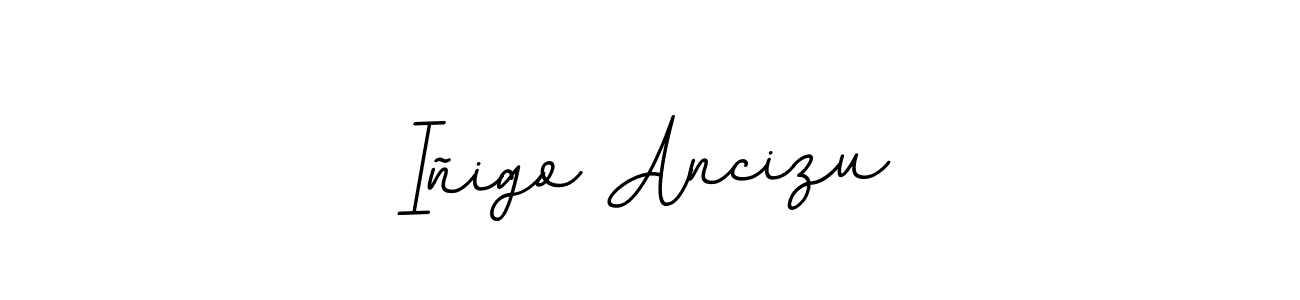 How to make Iñigo Ancizu name signature. Use BallpointsItalic-DORy9 style for creating short signs online. This is the latest handwritten sign. Iñigo Ancizu signature style 11 images and pictures png