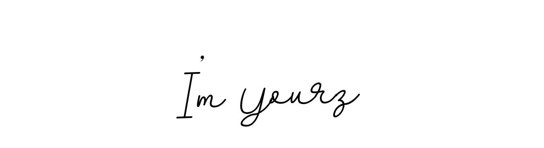 Create a beautiful signature design for name I’m Yourz. With this signature (BallpointsItalic-DORy9) fonts, you can make a handwritten signature for free. I’m Yourz signature style 11 images and pictures png