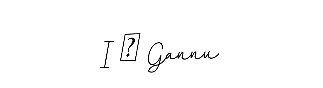 Check out images of Autograph of I ❤ Gannu name. Actor I ❤ Gannu Signature Style. BallpointsItalic-DORy9 is a professional sign style online. I ❤ Gannu signature style 11 images and pictures png