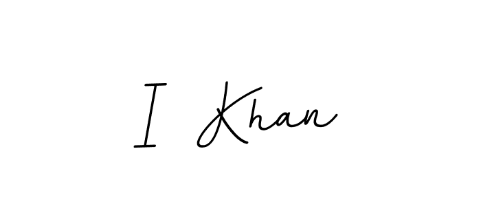 How to make I  Khan signature? BallpointsItalic-DORy9 is a professional autograph style. Create handwritten signature for I  Khan name. I  Khan signature style 11 images and pictures png