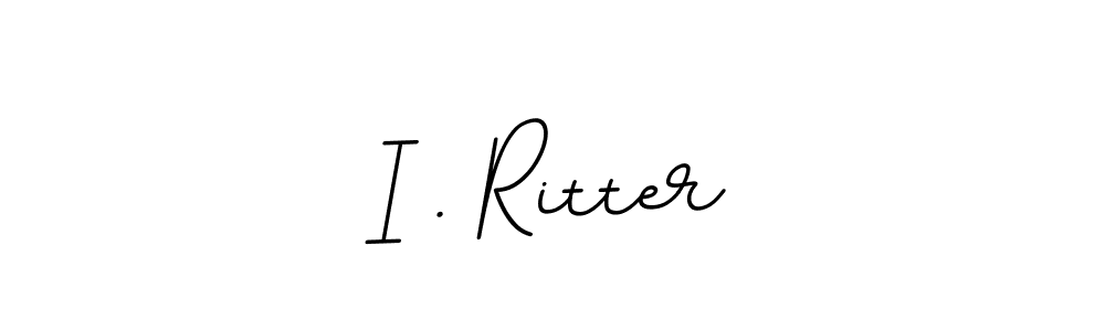 Design your own signature with our free online signature maker. With this signature software, you can create a handwritten (BallpointsItalic-DORy9) signature for name I . Ritter. I . Ritter signature style 11 images and pictures png