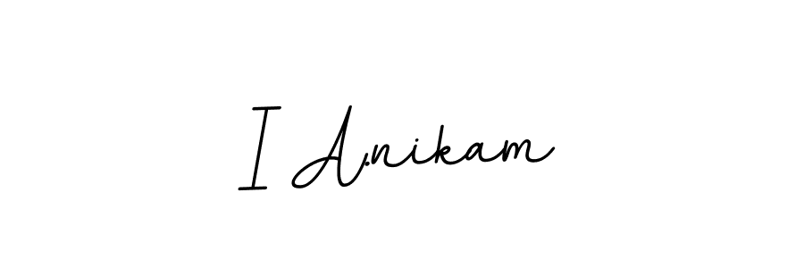 Design your own signature with our free online signature maker. With this signature software, you can create a handwritten (BallpointsItalic-DORy9) signature for name I A.nikam. I A.nikam signature style 11 images and pictures png