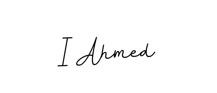 How to Draw I Ahmed signature style? BallpointsItalic-DORy9 is a latest design signature styles for name I Ahmed. I Ahmed signature style 11 images and pictures png