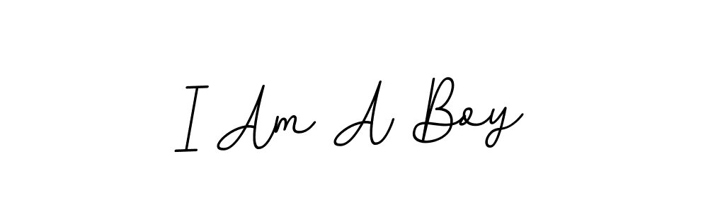 if you are searching for the best signature style for your name I Am A Boy. so please give up your signature search. here we have designed multiple signature styles  using BallpointsItalic-DORy9. I Am A Boy signature style 11 images and pictures png