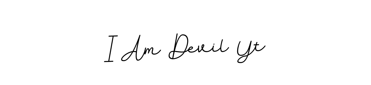 How to make I Am Devil Yt name signature. Use BallpointsItalic-DORy9 style for creating short signs online. This is the latest handwritten sign. I Am Devil Yt signature style 11 images and pictures png