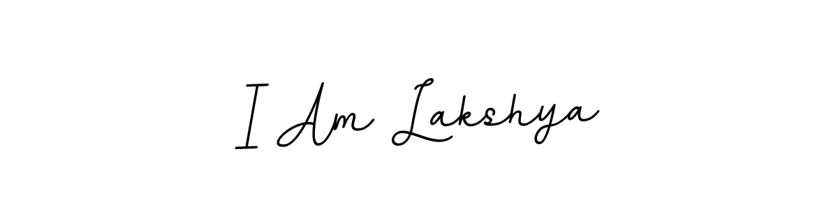 Make a beautiful signature design for name I Am Lakshya. With this signature (BallpointsItalic-DORy9) style, you can create a handwritten signature for free. I Am Lakshya signature style 11 images and pictures png