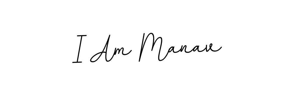 Make a beautiful signature design for name I Am Manav. With this signature (BallpointsItalic-DORy9) style, you can create a handwritten signature for free. I Am Manav signature style 11 images and pictures png