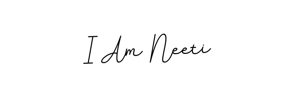 Similarly BallpointsItalic-DORy9 is the best handwritten signature design. Signature creator online .You can use it as an online autograph creator for name I Am Neeti. I Am Neeti signature style 11 images and pictures png