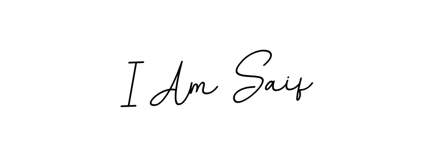 Similarly BallpointsItalic-DORy9 is the best handwritten signature design. Signature creator online .You can use it as an online autograph creator for name I Am Saif. I Am Saif signature style 11 images and pictures png