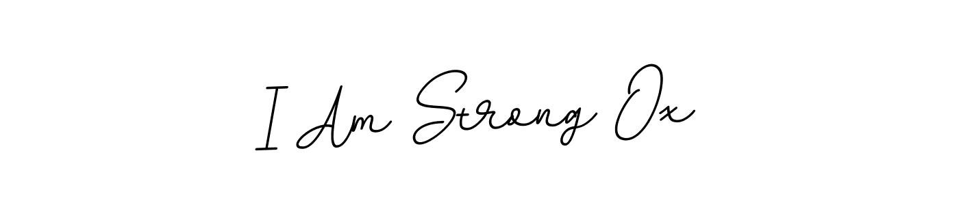 The best way (BallpointsItalic-DORy9) to make a short signature is to pick only two or three words in your name. The name I Am Strong Ox include a total of six letters. For converting this name. I Am Strong Ox signature style 11 images and pictures png