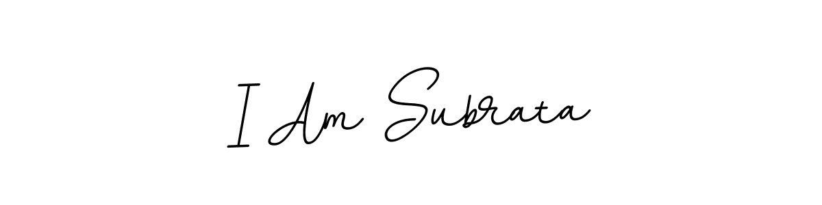 Once you've used our free online signature maker to create your best signature BallpointsItalic-DORy9 style, it's time to enjoy all of the benefits that I Am Subrata name signing documents. I Am Subrata signature style 11 images and pictures png